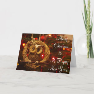 Christmas Owl greeting card