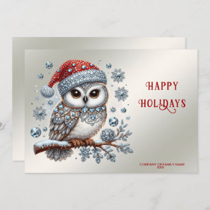 Christmas Owl Holiday Card