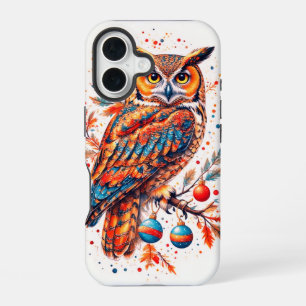 Christmas Owl iPhone 16 Case