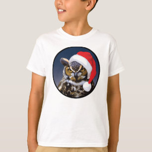 Christmas Owl - Kids' Basic Hanes T-Shirt