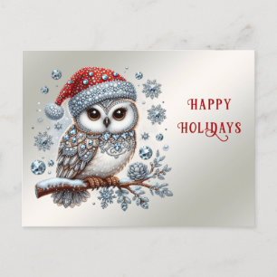 Christmas Owl Postcard