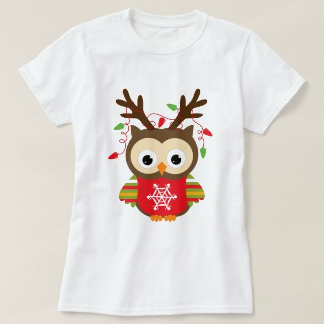 Christmas Owl T-Shirt (Design Front)