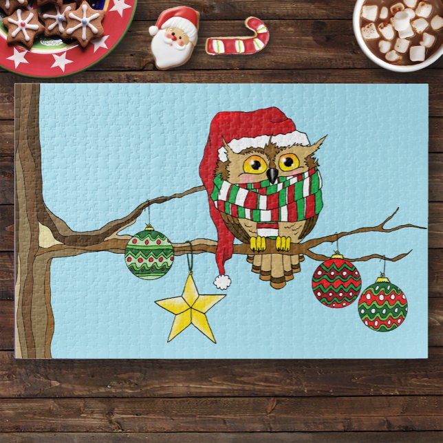 Christmas Owl Tree Ornaments Jigsaw Puzzle (Creator Uploaded)
