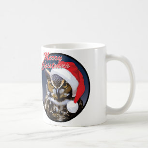 Christmas Owl - White 11 oz Classic White Mug