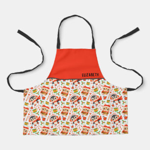 Christmas Owls and Penguins Apron