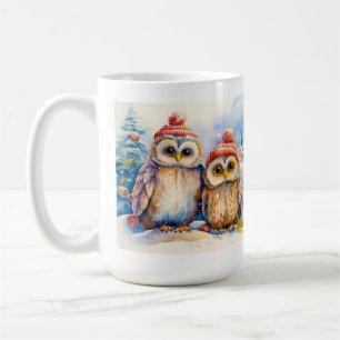 Christmas Owls Coffee Mug