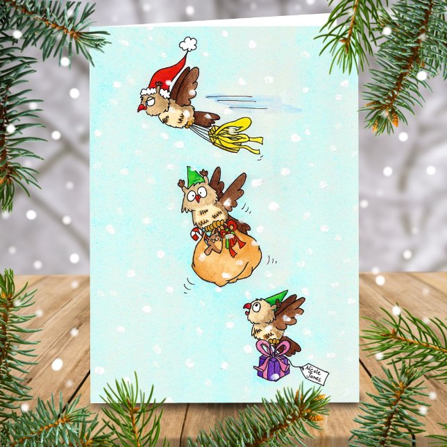 Christmas Owls Greeting  Card (Creator Uploaded)