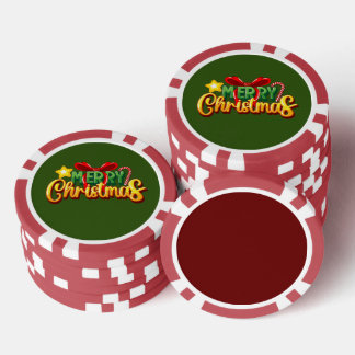 Christmas pack poker chips