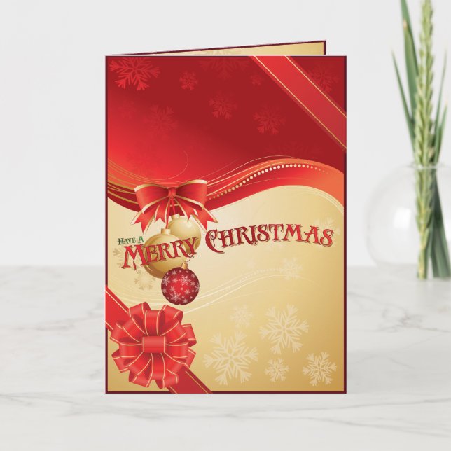 Christmas Package Holiday Card (Front)