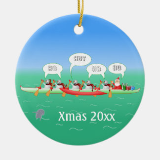 Christmas Paddle Ceramic Tree Decoration