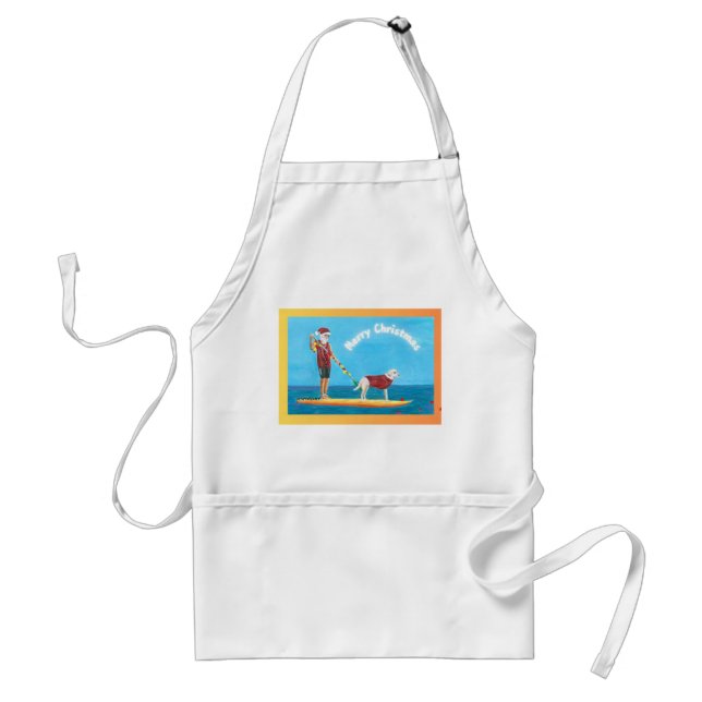 Christmas Paddleboarder Apron (Front)