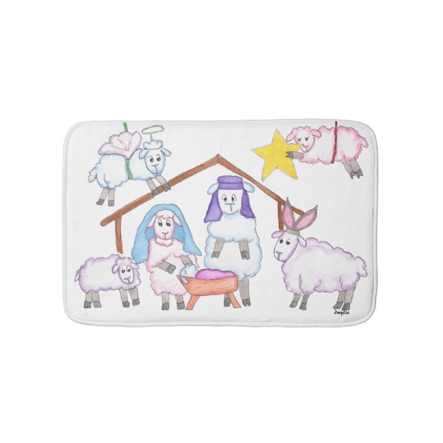 Christmas Pageant Bath Mat (Front)