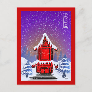 Christmas Pagoda Postcard