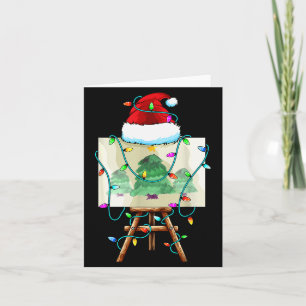 Christmas Painter Design _ Santa Xmas Paint Artist Card
