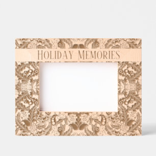 Christmas Paisley "Holiday Memories" Etched Frames