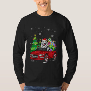 Christmas Pajama American Eskimo Dog And Red Truck T-Shirt