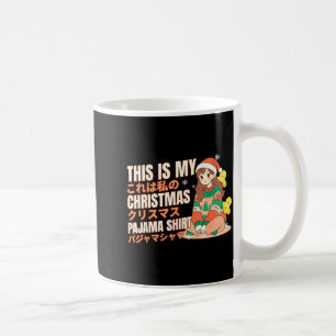 Christmas Pajama Anime Girl Japanese Manga Otaku  Coffee Mug