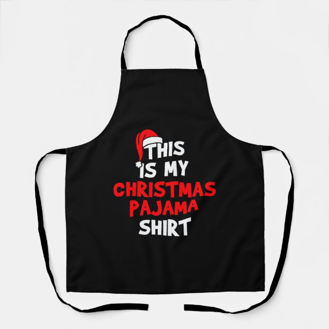 Christmas Pajama Apron (Front)
