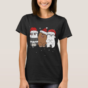 Christmas Pajama Baby Panda Grizzly & Polar Bears T-Shirt