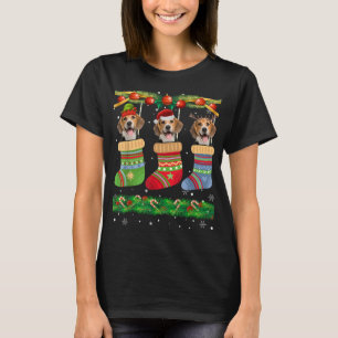 Christmas Pajama Beagle Dog Puppy Lover Xmas T-Shirt