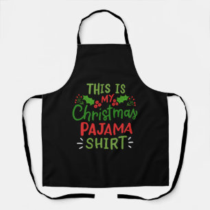 Christmas Pajama Christmas Party Apron