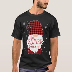 Christmas Pajama Family Gift Gamer Gnome Buffalo P T-Shirt