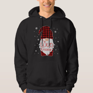 Christmas Pajama Family Gift Loud Gnome Buffalo Pl Hoodie