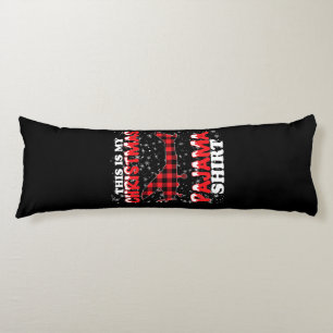 Christmas Pajama Funny Aviation Airplan Gift Body Cushion