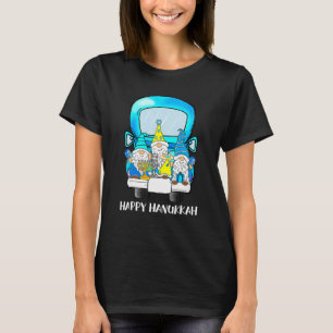 Christmas Pajama Gnomes On Truck Happy Hanukkah Me T-Shirt