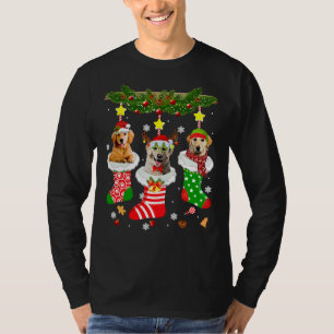 Christmas Pajama Golden Retriever Dog T-Shirt