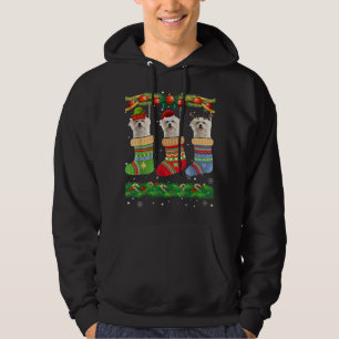 Christmas Pajama Maltese Dog Puppy Lover Xmas Sock Hoodie