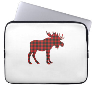 Christmas Pajama Moose Tee Animal Pyjamas Xmas Gif Laptop Sleeve