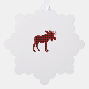 Christmas Pajama Moose Tee Animal Pyjamas Xmas Gif Tree Decoration Card