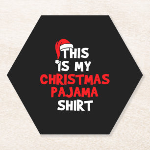 Christmas Pajama Paper Coaster