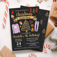 Christmas Pajama Party Girls Sleepover Birthday