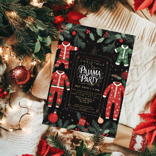 Christmas Pajama Party Invitation