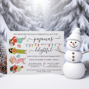 Christmas Pajama Party Invitation