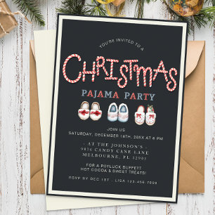 Christmas Pajama Party Invitation