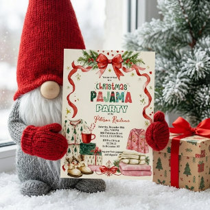 Christmas Pajama Party Invitation Cosy Holiday S