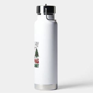 Christmas Pajama Shirt Cute Pig Holiday Vector Des Water Bottle