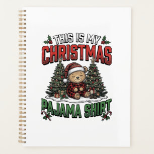 Christmas Pajama Shirt Cute Vintage Holiday Tee_1 Planner
