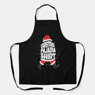 Christmas Pajama Shirt I Family Christmas Santa Apron