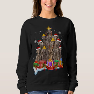 Christmas Pajama Weimaraner Tree Xmas Costume Dog Sweatshirt