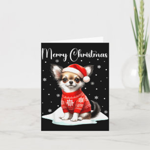 Christmas Pajamas Chihuahua Christmas Outfit Chihu Card