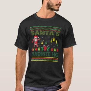 Christmas pajamas Don't Stop Believin Santa Kids T-Shirt