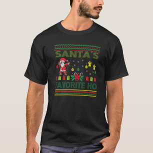 Christmas pajamas Don't Stop Believin Santa Kids T-Shirt