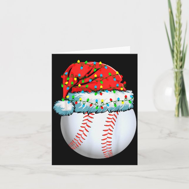 Christmas Pajamas Family Matching Baseball Men Wom Card (Front)