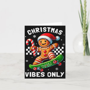 Christmas Pajamas Funny Gingerbread Ginger Christm Card