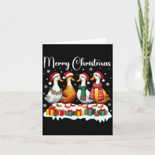 Christmas Pajamas Goose Duck Christmas Outfit Goos Card