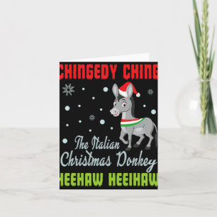 Christmas Pajamas Italian Xmas Men Women T Shirt Card